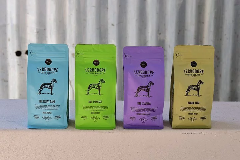 Terbodore coffee bags packaging