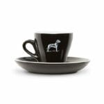 Black Coffee cup set with Great Dane Dog logo - Terodore