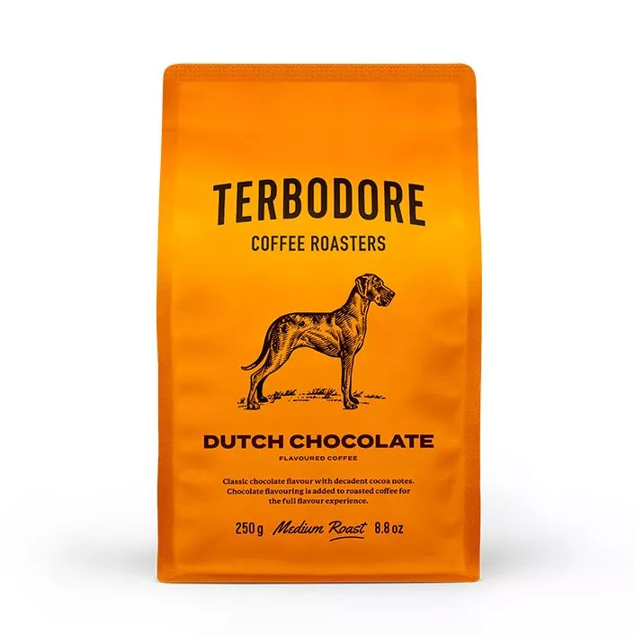 Terbodore Dutch Chocolate Coffee Bag - front