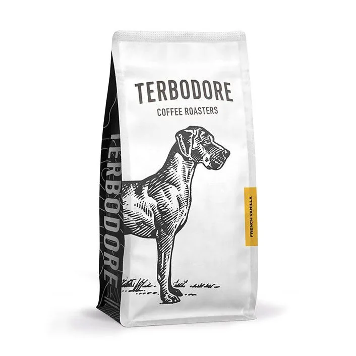 Terbodore French Vanilla Coffee 1kg bag - side