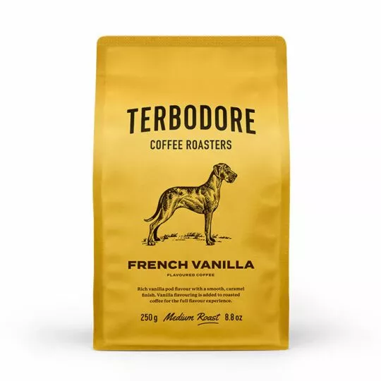 Terbodore French Vanilla Coffee pack - front