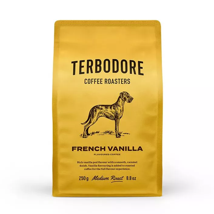 Terbodore French Vanilla Coffee pack - front