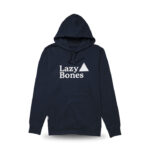 Lazy Bones navy hoodie - front - Terbodore