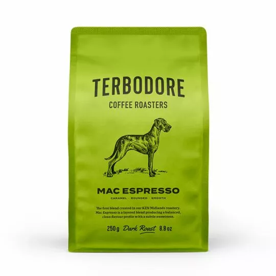 Terbodore Mac Espresso Coffee pack - front