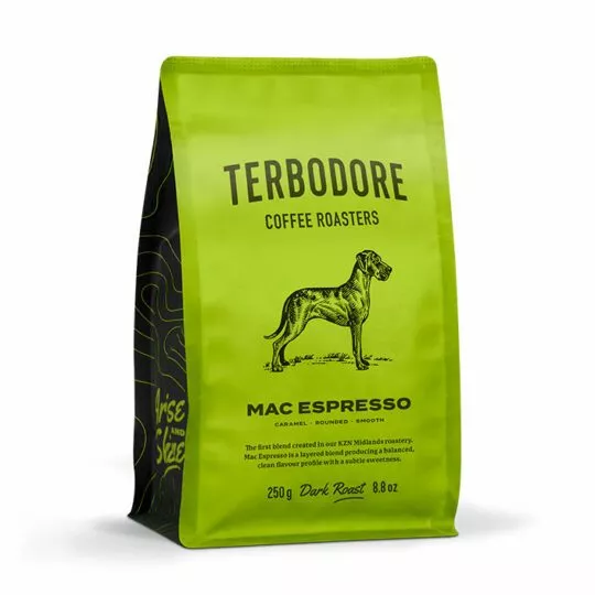 Terbodore Mac Espresso Coffee pack - side