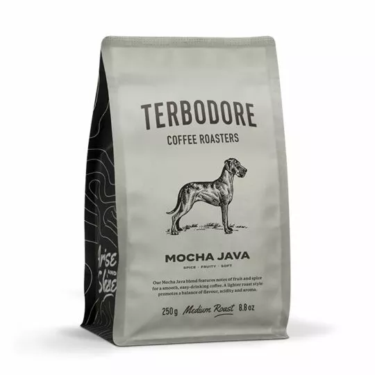 Terbodore Mocha Java Coffee pack - side