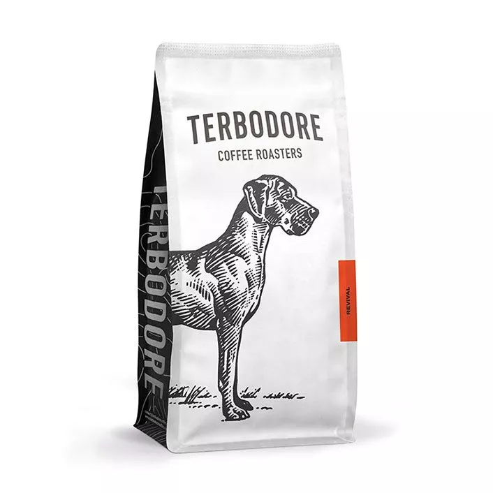 Terbodore Revival Coffee 1kg pack - side