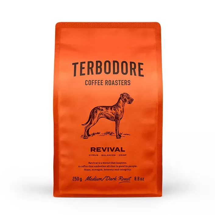 Terbodore Revival Coffee pack - front