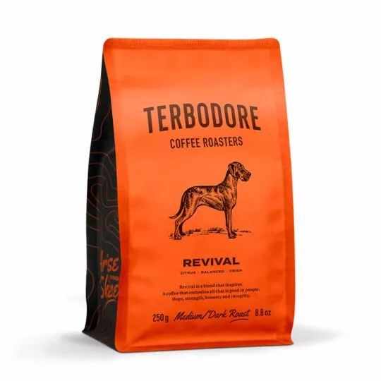 Terbodore Revival Coffee pack - side