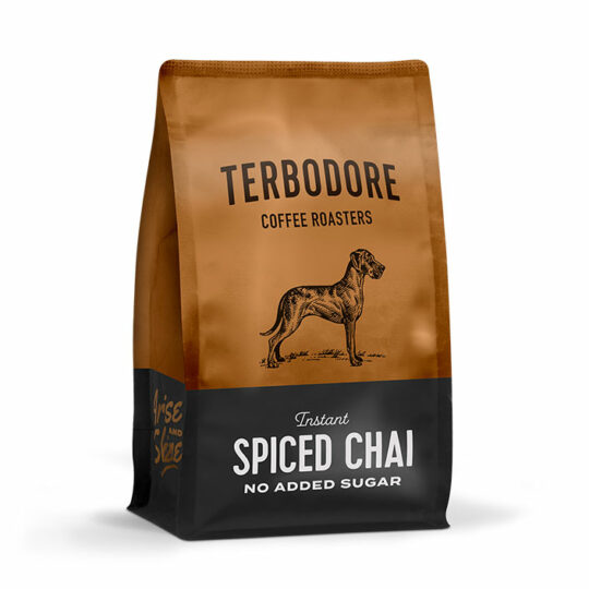 Terbodore Instant Spiced Chai no added sugar Bag - side view