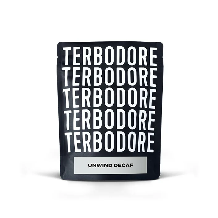 Terbodore Unwind Decaf Sample pack - Front